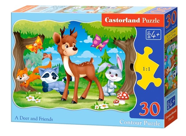 Castorland (B-03570) - "Tiere des Waldes" - 30 Teile Puzzle