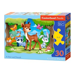 Castorland (B-03570) - "Tiere des Waldes" - 30 Teile Puzzle