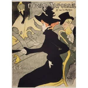 Grafika Kids (00453) - Henri de Toulouse-Lautrec: "Divan Japonais, 1892-1893" - 300 Teile Puzzle