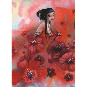 Grafika Kids (00763) - Misstigri: "Pivoines" - 300 Teile Puzzle