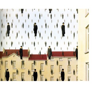 Puzzle Michele Wilson (A550-80) - Rene Magritte: "Golconde, 1953" - 80 Teile Puzzle