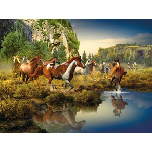 Ravensburger (16304) - Roberta Wesley: "Wild Horses" - 1500 Teile Puzzle