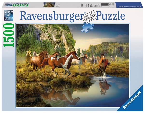 Ravensburger (16304) - Roberta Wesley: "Wild Horses" - 1500 Teile Puzzle
