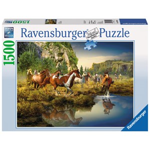 Ravensburger (16304) - Roberta Wesley: "Wild Horses" - 1500 Teile Puzzle