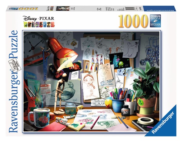 Ravensburger (19432) - "The Artist's Desk" - 1000 Teile Puzzle