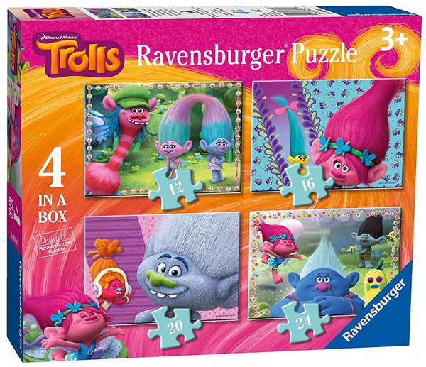 Ravensburger (06864) - "Trolls" - 12 16 20 24 Teile Puzzle