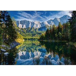 Ravensburger (19367) - "Eibsee met Wettersteingebergte en Zugspitze" - 1000 Teile Puzzle
