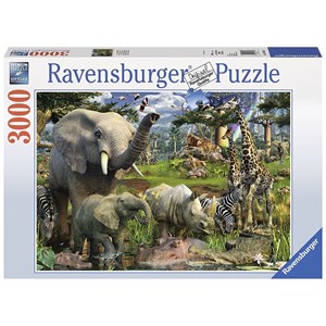 Ravensburger (17070) - "Tiere an der Wasserstelle" - 3000 Teile Puzzle
