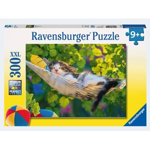 Ravensburger (13204) - "Schlummerstündchen in der Hängematte" - 300 Teile Puzzle