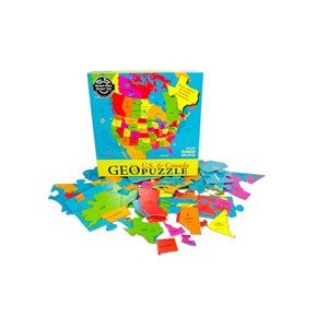 Geo Toys (GEO 104) - "United States & Canada" - 70 Teile Puzzle