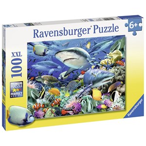 Ravensburger (10951) - "Riff der Haie" - 100 Teile Puzzle
