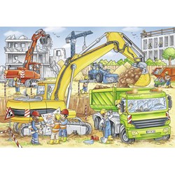 Ravensburger (07800) - "Viel zu tun auf der Baustelle" - 24 Teile Puzzle