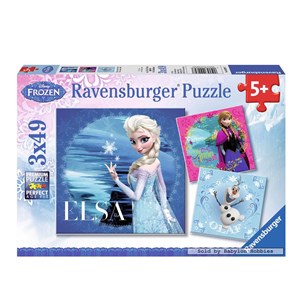 Ravensburger (09269) - "Elsa, Anna & Olaf" - 49 Teile Puzzle