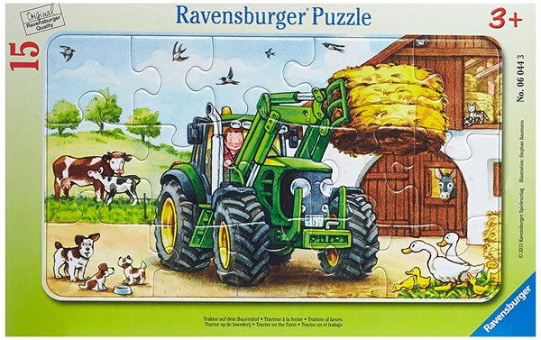 Ravensburger (06044) - "Traktor auf dem Bauernhof" - 15 Teile Puzzle