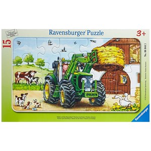 Ravensburger (06044) - "Traktor auf dem Bauernhof" - 15 Teile Puzzle