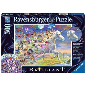 Ravensburger (15046) - "Schmetterlingseinhorn" - 500 Teile Puzzle