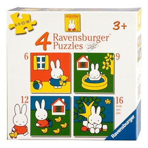Ravensburger (07114) - "Miffy" - 6 9 12 16 Teile Puzzle