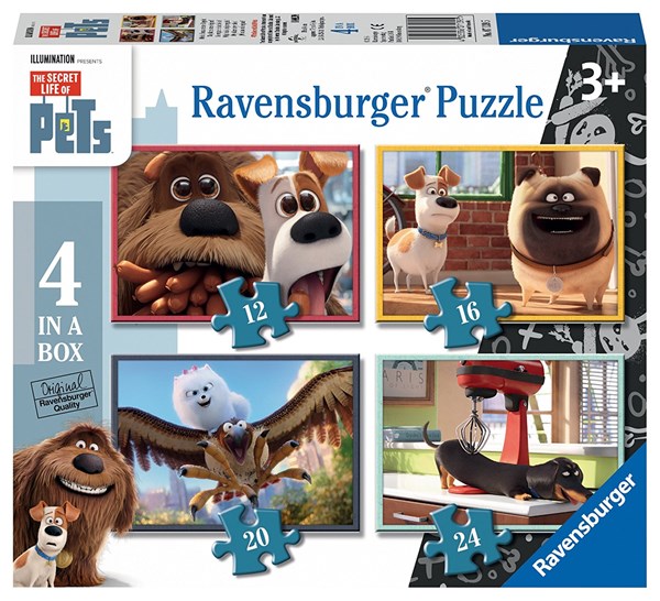 Ravensburger (07139) - "The Secret Life of Pets" - 12 16 20 24 Teile Puzzle