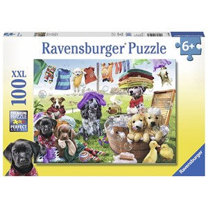 Ravensburger (10596) - "Bunter Waschtag" - 100 Teile Puzzle