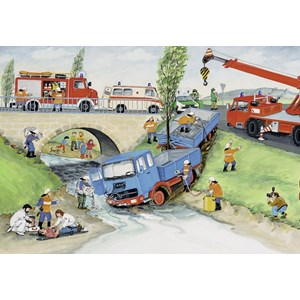Ravensburger (08851) - "Bei der Feuerwehr" - 24 Teile Puzzle