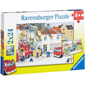 Ravensburger (08851) - "Bei der Feuerwehr" - 24 Teile Puzzle