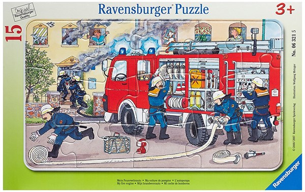 Ravensburger (06321) - "Mein Feuerwehrauto" - 15 Teile Puzzle
