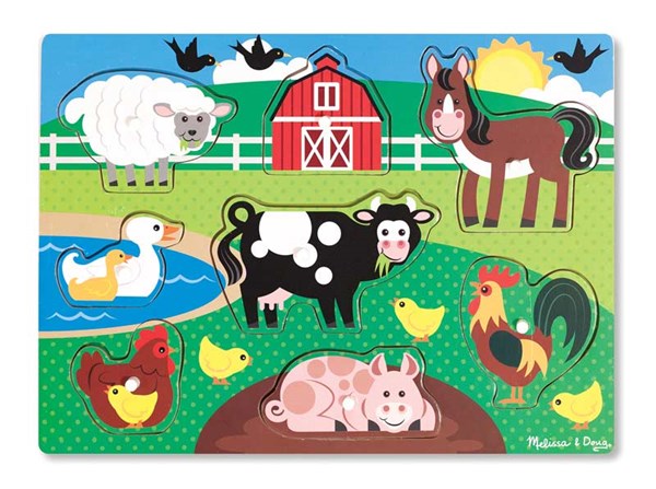 Melissa and Doug (9050) - "Farm" - 8 Teile Puzzle