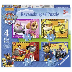 Ravensburger (07033) - "Paw Patrol" - 12 16 20 24 Teile Puzzle