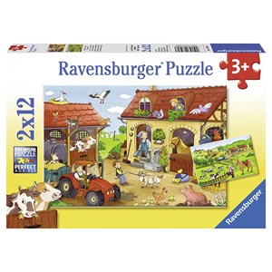 Ravensburger (07560) - "Fleißig auf dem Bauernhof" - 12 12 Teile Puzzle