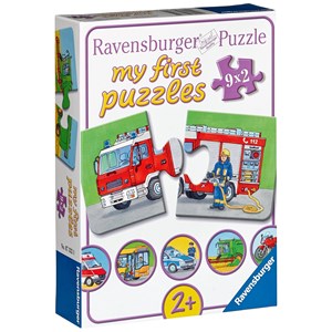 Ravensburger (07332) - "Einsatzfahrzeuge" - 2 Teile Puzzle