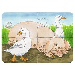 Ravensburger (06953) - "Liebenswerte Bauernhof" - 2 4 6 8 Teile Puzzle