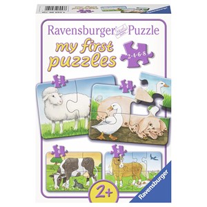 Ravensburger (06953) - "Liebenswerte Bauernhof" - 2 4 6 8 Teile Puzzle