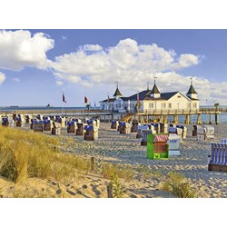 Ravensburger (13652) - "Strandkörbe in Ahlbeck" - 500 Teile Puzzle
