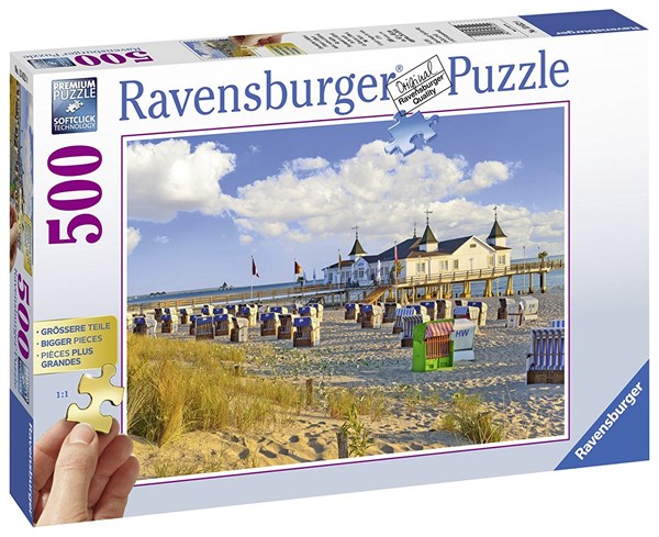 Ravensburger (13652) - "Strandkörbe in Ahlbeck" - 500 Teile Puzzle