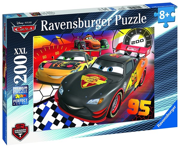 Ravensburger (12819) - "Cars - Auf der Rennstrecke" - 200 Teile Puzzle