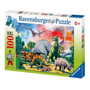Ravensburger (10957) - "Unter Dinosauriern" - 100 Teile Puzzle