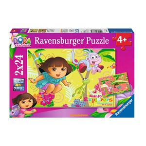 Ravensburger (08877) - "Dora in the Jungle" - 24 Teile Puzzle