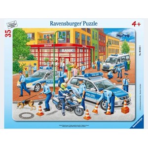 Ravensburger (06642) - "Großer Polizeieinsatz" - 35 Teile Puzzle