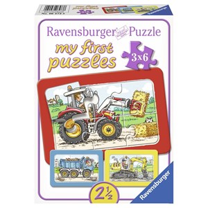 Ravensburger (06573) - "Traktor und Kipplader" - 6 Teile Puzzle