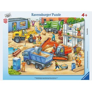 Ravensburger (06120) - "Große Baustellenfahrzeuge" - 40 Teile Puzzle