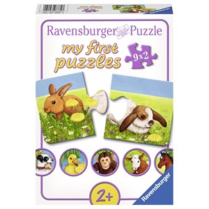 Ravensburger (07331) - "Liebenswerte Tiere" - 2 Teile Puzzle