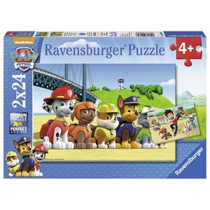 Ravensburger (09064) - "Heldenhafte Hunde" - 24 Teile Puzzle