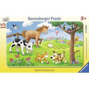 Ravensburger (06066) - "Knuffige Tierfreunde" - 15 Teile Puzzle