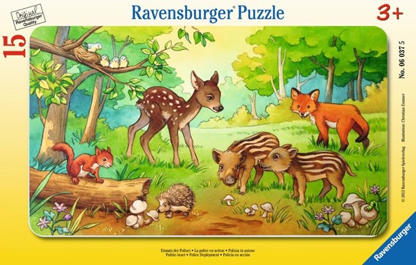 Ravensburger (06376) - "Tierkinder des Waldes" - 15 Teile Puzzle