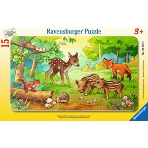 Ravensburger (06376) - "Tierkinder des Waldes" - 15 Teile Puzzle