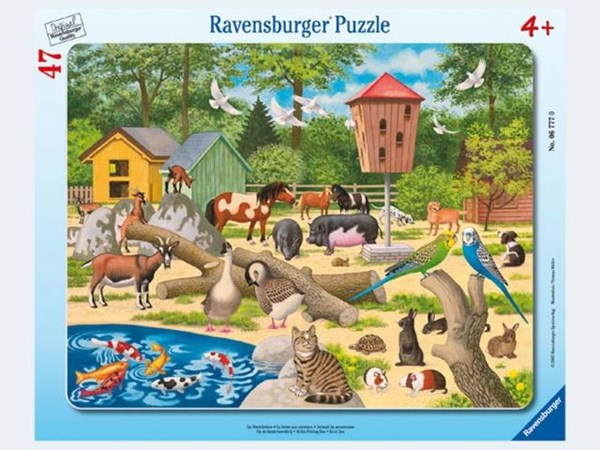 Ravensburger (06777) - "Im Streichelzoo" - 47 Teile Puzzle