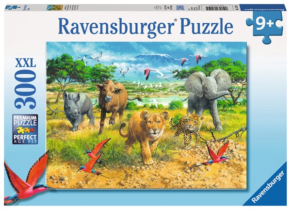 Ravensburger (13219) - "Afrikas Tierkinder" - 300 Teile Puzzle