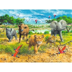 Ravensburger (13219) - "Afrikas Tierkinder" - 300 Teile Puzzle