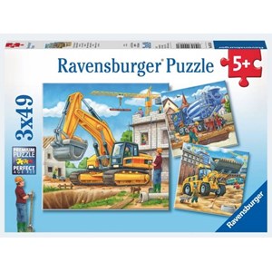Ravensburger (09226) - "Große Baufahrzeuge" - 49 Teile Puzzle