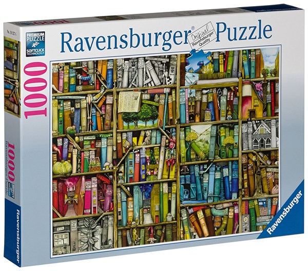 Ravensburger (19137) - Colin Thompson: "Magisches Bücherregal" - 1000 Teile Puzzle